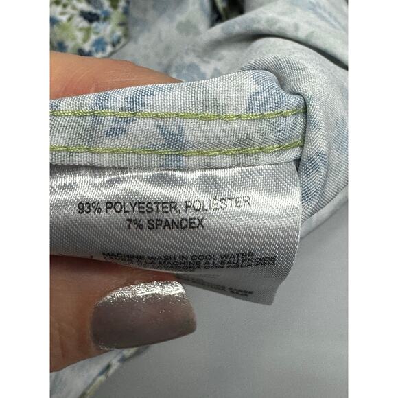 C-Lab NYC Men's Long Sleeve 4-Way Stretch Slim Fit Floral Dress Shirt - Size XL - Picture 4 of 4